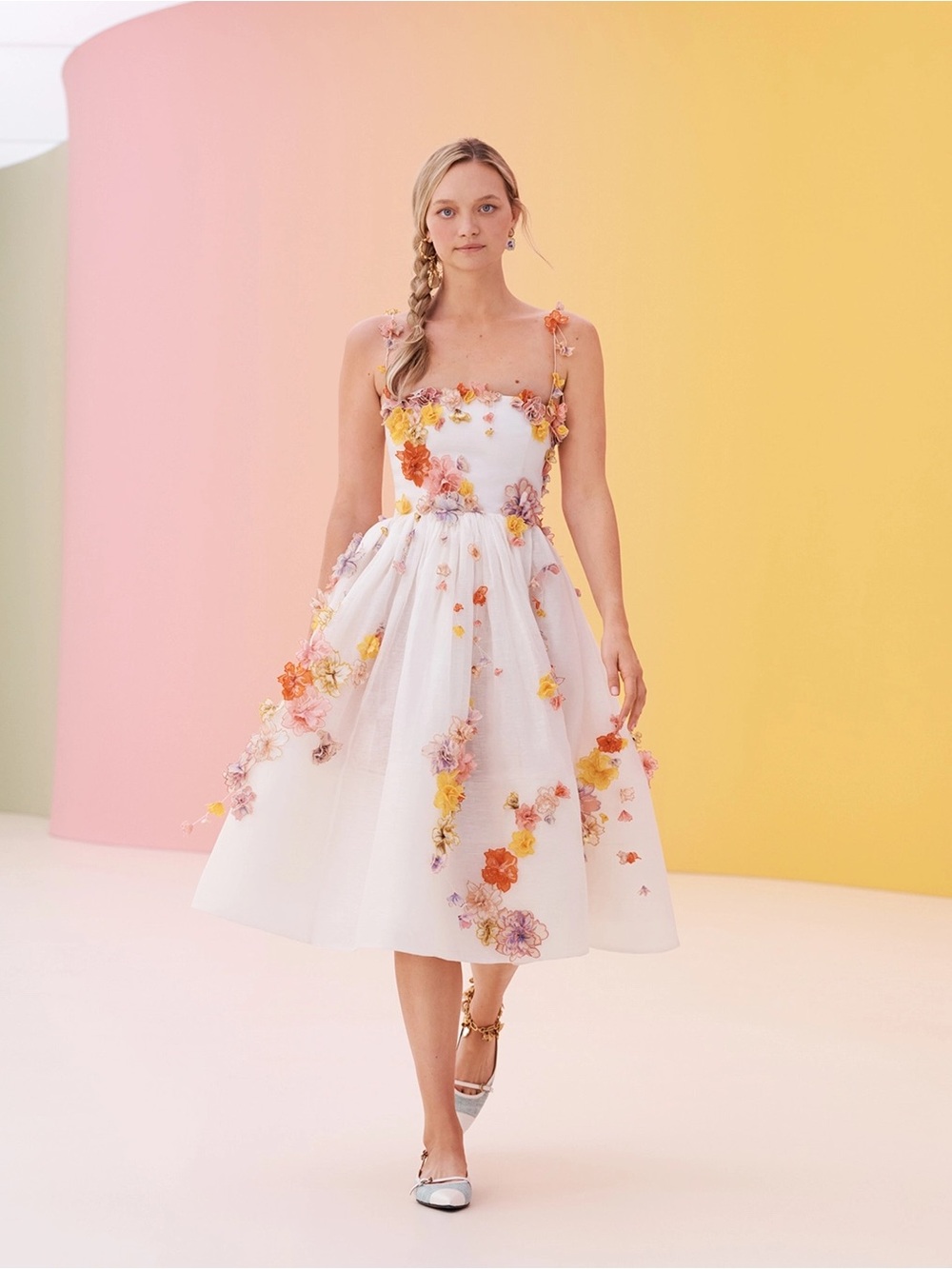 Zimmermann postcard midi dress bnwt